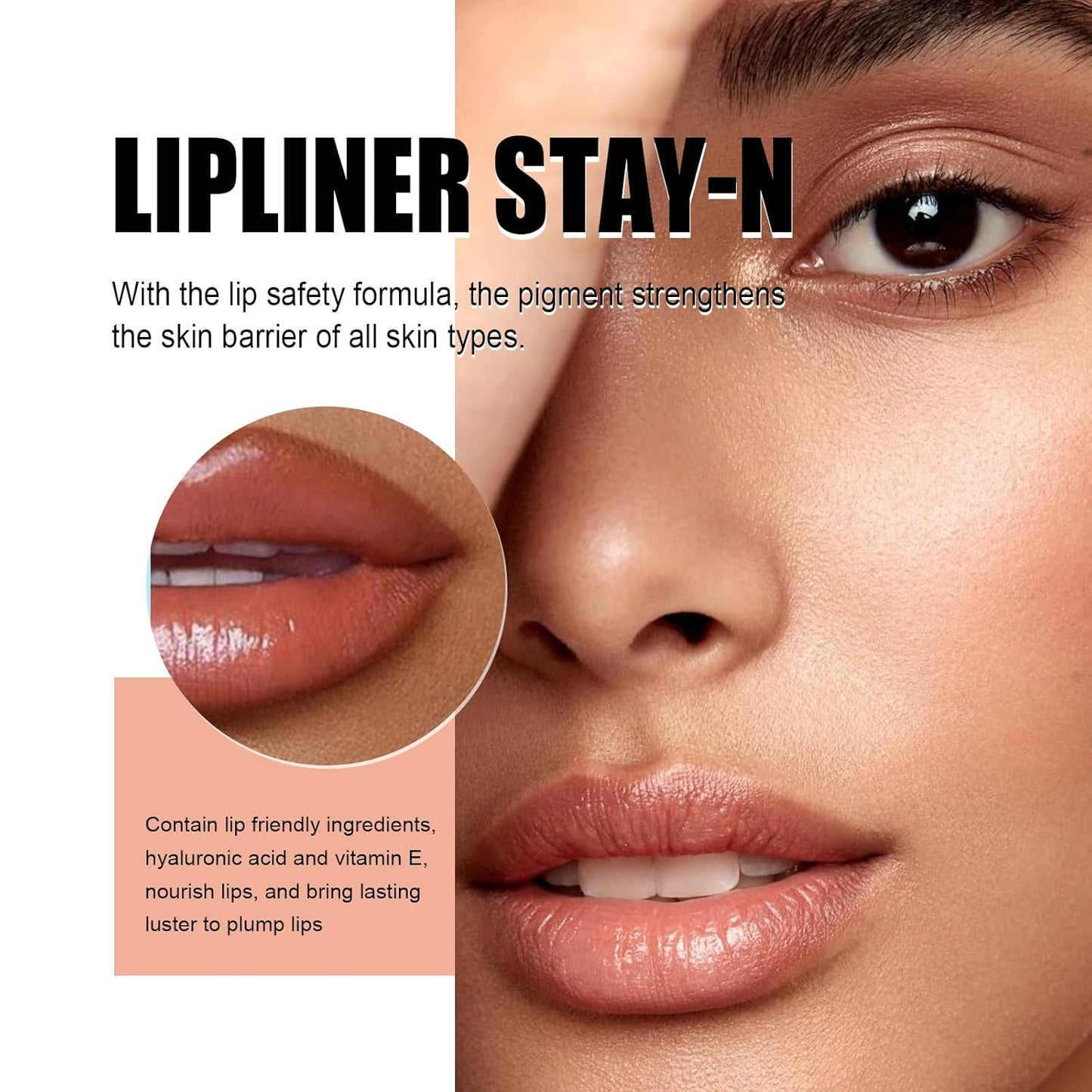 2PCS Peel off Lip Liner Lip Stain, Peel off Lip Tint Tattoo, Long Lasting Stain,Waterproof Lip Liner Tattoo Matte, Transfer-Proof