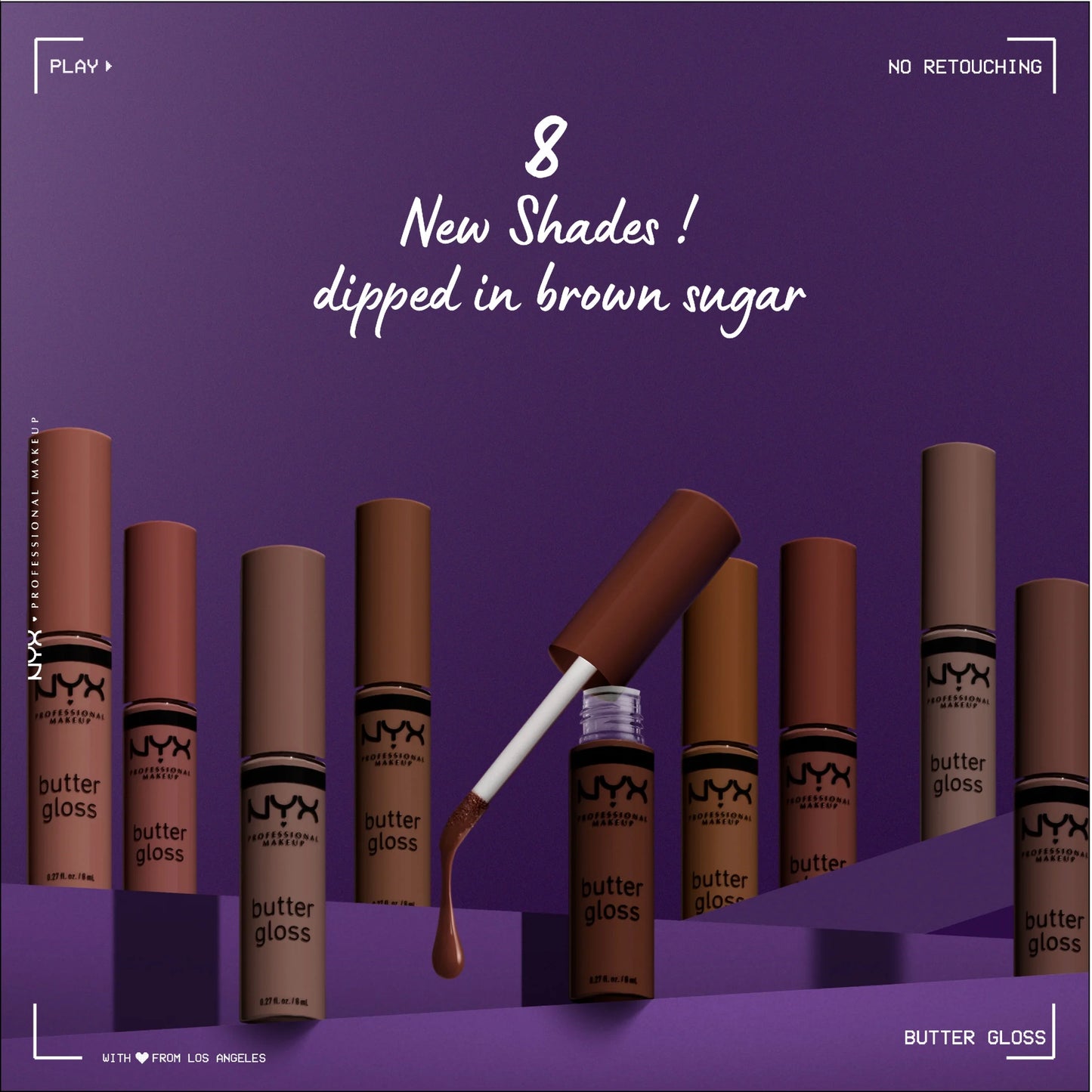 Butter Gloss, Non-Sticky Lip Gloss, 46 Butterscotch, 0.27 Fl Oz