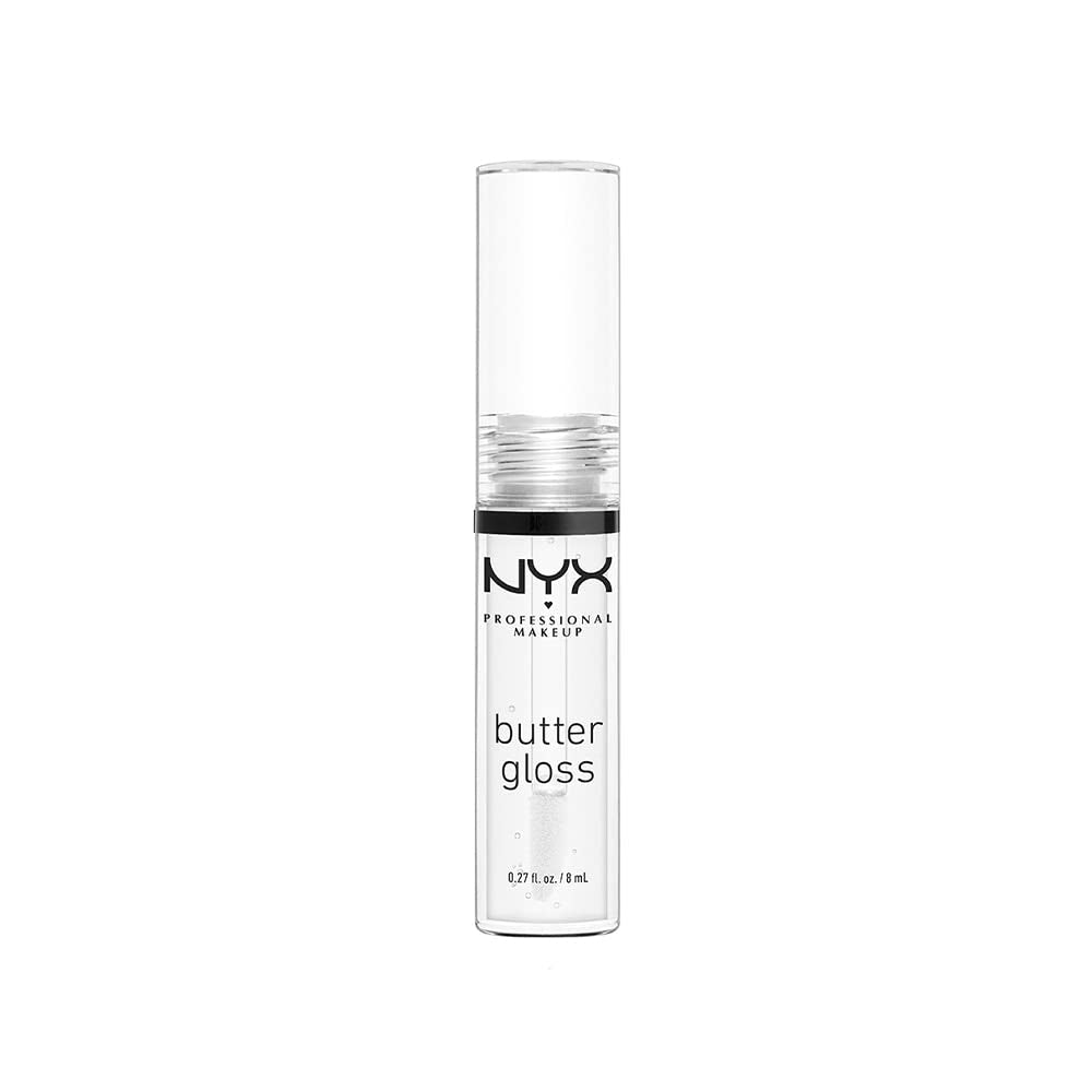 Butter Gloss Non-Sticky Lip Gloss Sugar Glass Clear & Cinnamon Roll Grey Brown